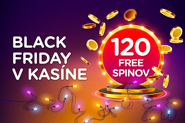 Black Friday v kasíno eTIPOS.sk: Hraj o 120 free spinov