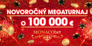 Bomba tohtoročných sviatkov! Hraj o 100 000 € v novoročnom MEGATURNAJI v Monaco Casino