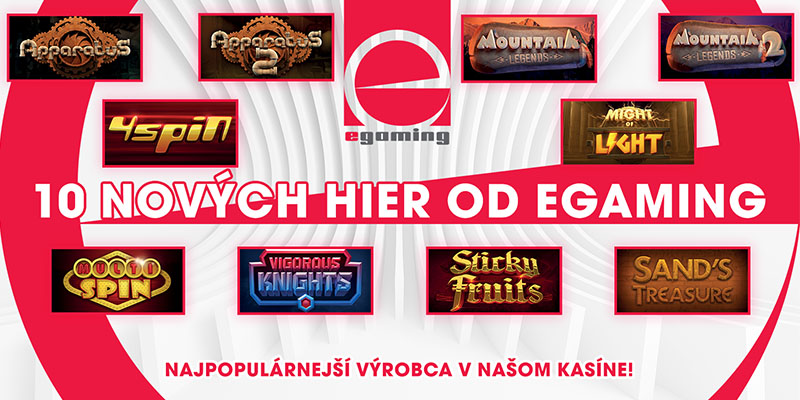 10 nadupaných noviniek od egaming v kasíne MonacoBet