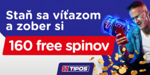 Dni víťazstva v kasíno eTIPOS.sk: Pozbieraj až 160 free spinov