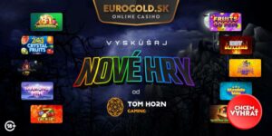 Eurogold casino s novým dodávateľom hier: Uži si 10 noviniek od Tom Horn Gaming