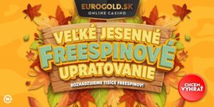Eurogold casino rozhadzuje tisíce free spinov! Zaži aj ty Veľké jesenné freespinové upratovanie