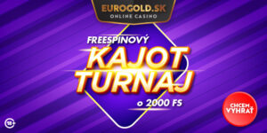 Freespinový Kajot turnaj v Eurogold casino: Hraj o 2000 voľných točení