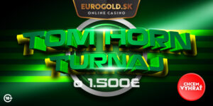 Zabojuj o podiel z dotácie 1 500 €: Odštartoval Tom Horn turnaj v Eurogold casino
