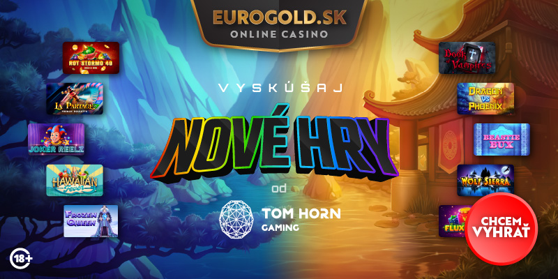 Nuda nehrozí! Eurogold casino pridalo 10 nových hier od Tom Horn