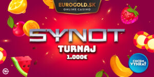 Eurogold casino prináša SYNOT turnaj s dotáciou 1000 €