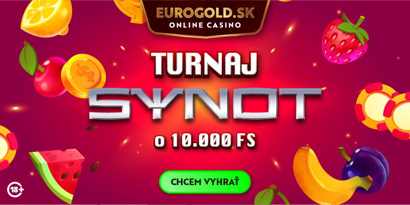 Synot turnaj o 10 000 free spinov v Eurogold casino