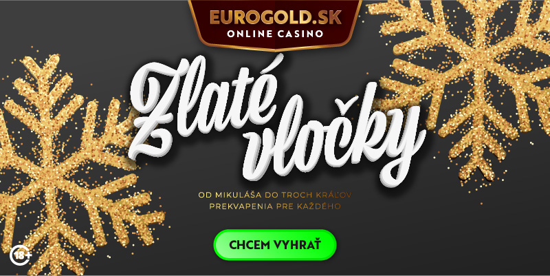 V Eurogold casino ťa zasypú Zlaté vločky: Od Mikuláša do Troch kráľov prekvapenia pre každého