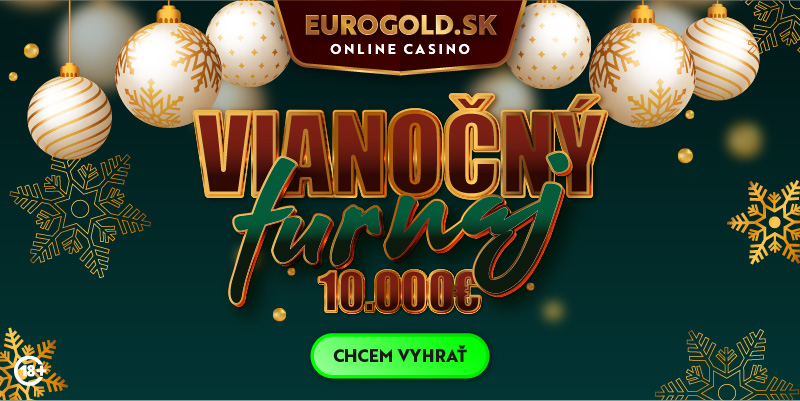 Vianoce v lesku zlata! Eurogold casino prináša Vianočný turnaj o 10 000 eur