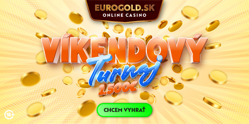 Roztoč to v Eurogold casino: Víkendový turnaj o 1 500 eur