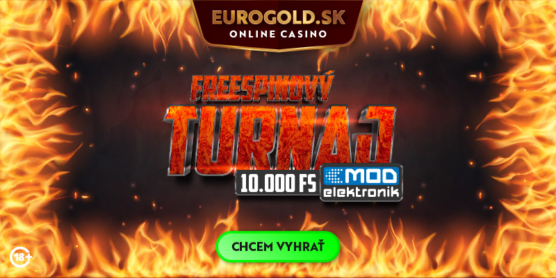 Free spinový turnaj MOD o 10 000 voľných točení v Eurogold casino