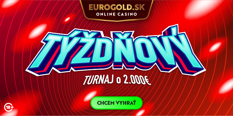 Eurogold casino prináša Týždňový turnaj o 2 000 eur