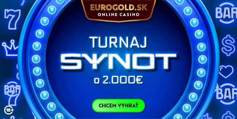 Eurogold casino odpálilo Synot turnaj o 2 000 €