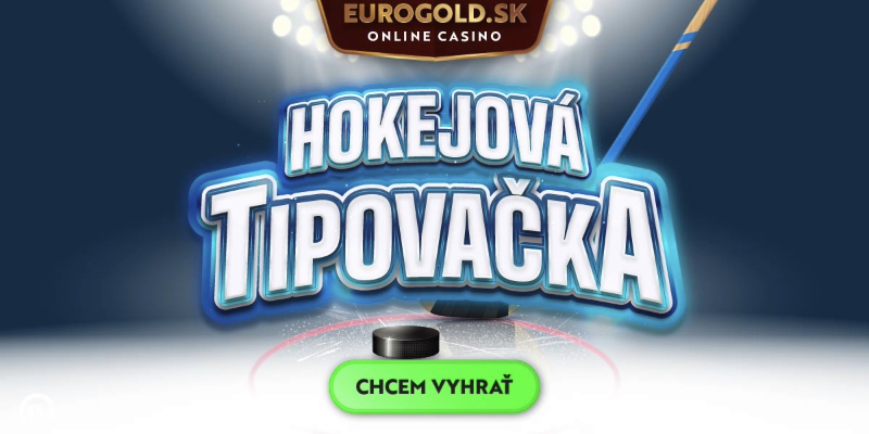 Eurogold casino prináša počas MS Hokejovú tipovačku: Tipuj výsledky zápasov a zbieraj free spiny do kasína