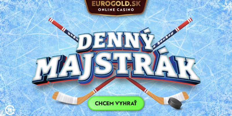 Eurogold casino ponúka aj ďalšiu akciu počas MS v hokeji: Denný majstrák o 500 €