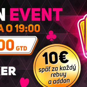 Main Event turnaj o 20 000 € v kasíne Svet hier Niké.