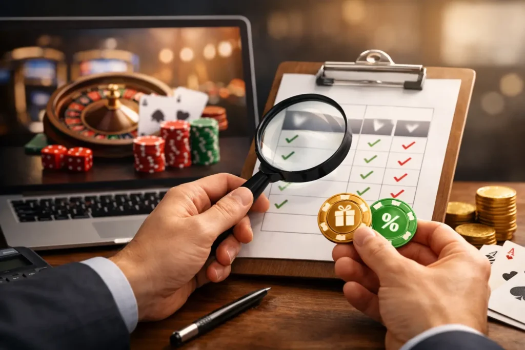 Ako porovnat casino bonusy bez chýb