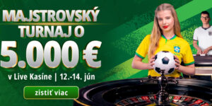 MONACObet prináša Majstrovský turnaj v live kasíne o 5 000 €