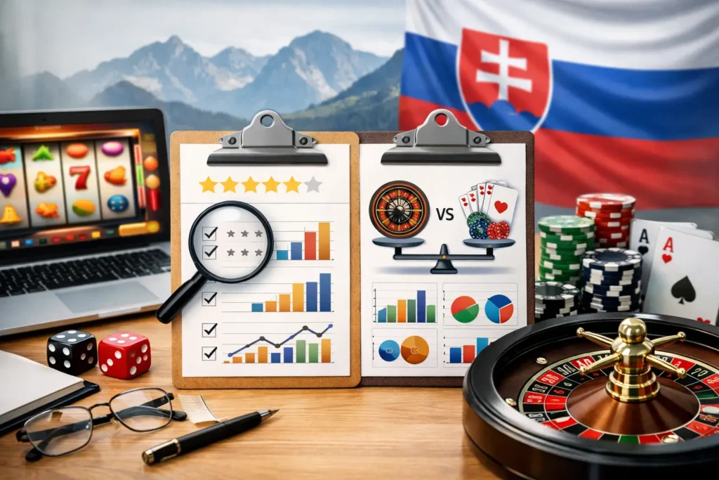 Recenzie online kasín Slovensko: čo porovnať