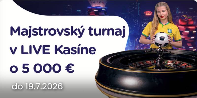 Staň sa kráľom LIVE kasína! TIPOS láka na dotáciu 5 000 € v Majstrovskom turnaji