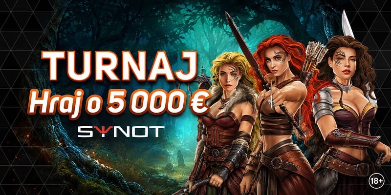 Štartuje Synot turnaj: Vstúp do kasína Svet hier Niké a ukroj si z balíka 5 000 € skôr, než bude neskoro!