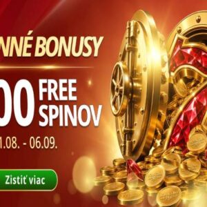 Týždenné bonusy v MONACObet až do výšky 300 free spinov.