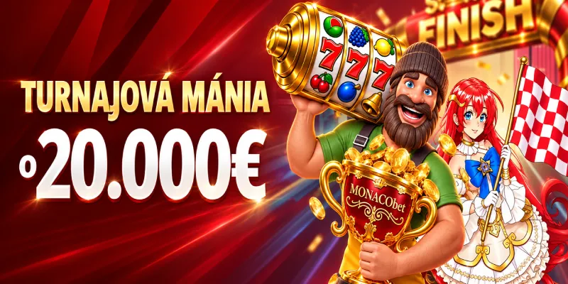 MONACObet kasíno spúšťa horúcu novinku: Zapojte sa do Turnajovej mánie o celkovú dotáciu 20 000 €